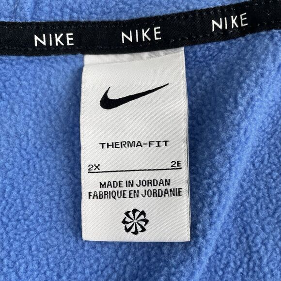 Nike Therma-Fit One Womens Full Zip Hooded Sweatshirt Blue Plus Size 2X - Picture 4 of 12